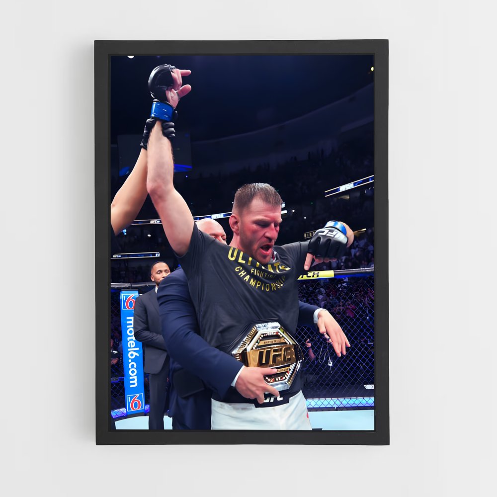 Poster Golden Champion – affiche MMA (vue 2)